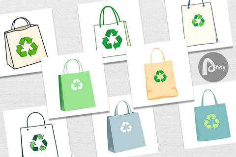 Digital Paper Eco Bag Digital Pattern artnoy 