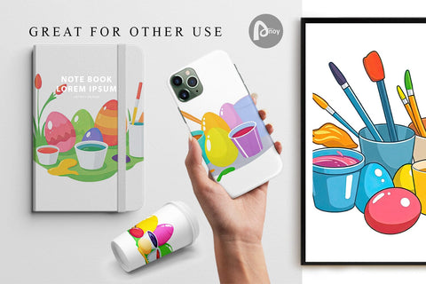 Digital Paper Egg Dye Kit Digital Pattern artnoy 