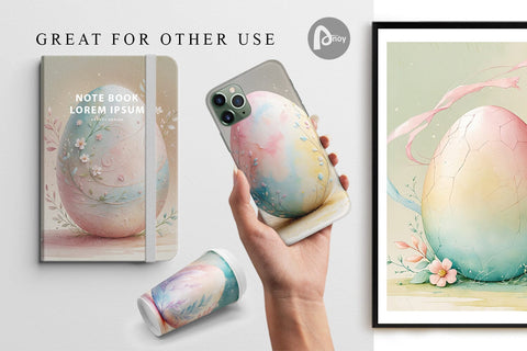 Digital Paper Eggs Easter Digital Pattern artnoy 