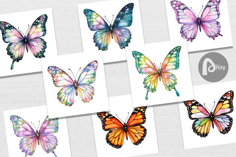 Digital Paper Fairy Butterfly Digital Pattern artnoy 