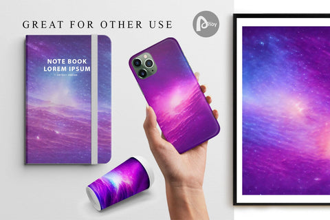 Digital Paper Fantasy Space Background Digital Pattern artnoy 