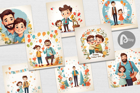 Digital Paper Father's Day Art Digital Pattern artnoy 