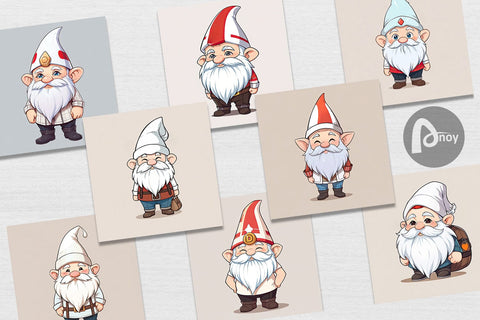 Digital Paper Father's Day Gnome Digital Pattern artnoy 