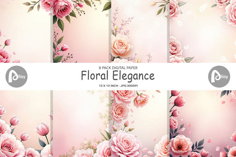 Digital Paper Floral Digital Pattern artnoy 