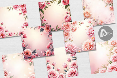 Digital Paper Floral Digital Pattern artnoy 