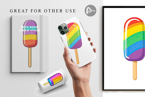 Digital Paper Frozen Treat Digital Pattern artnoy 