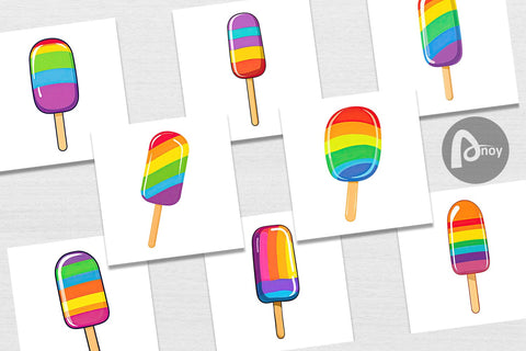 Digital Paper Frozen Treat Digital Pattern artnoy 