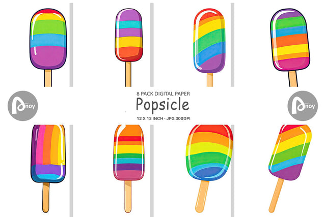 Digital Paper Frozen Treat Digital Pattern artnoy 