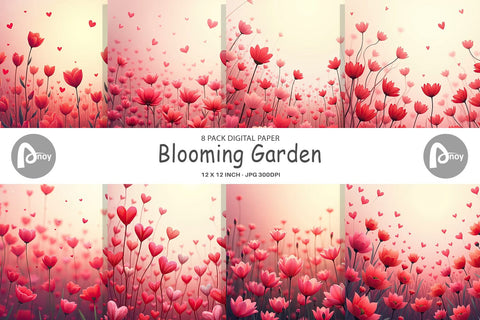 Digital Paper Garden Digital Pattern artnoy 