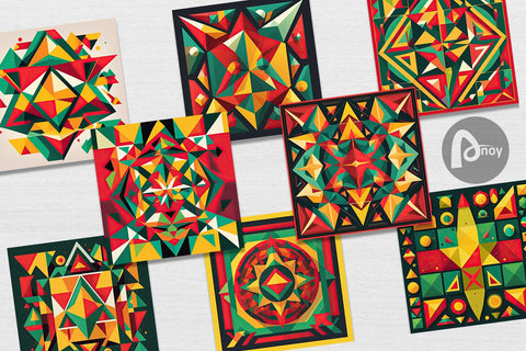 Digital Paper Geometric Shapes Digital Pattern artnoy 