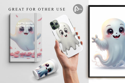 Digital Paper Ghostly Twists Digital Pattern artnoy 