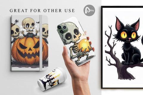 Digital Paper Gothic Halloween Set Digital Pattern artnoy 