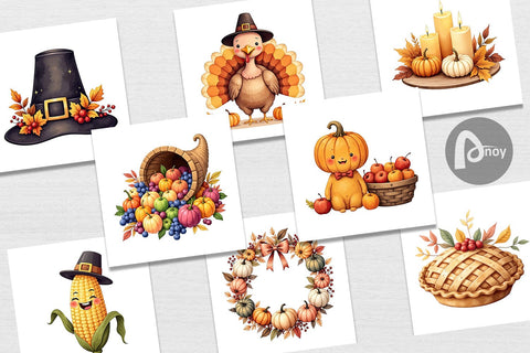 Digital Paper Grateful Gathering Digital Pattern artnoy 