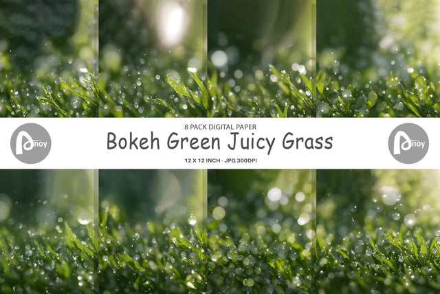 Digital Paper Green Juicy Grass Digital Pattern artnoy 