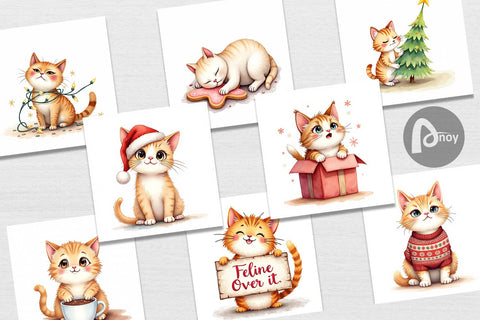 Digital Paper Grumpy Cats Digital Pattern artnoy 