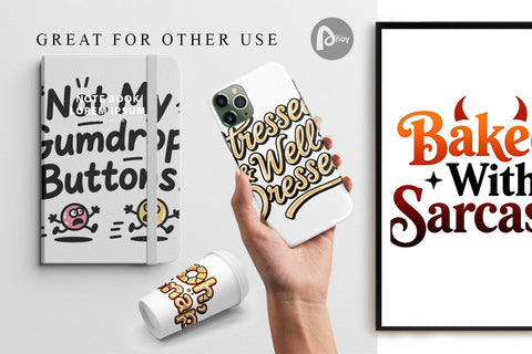 Digital Paper Grumpy Gingerbread Man Quotes Digital Pattern artnoy 