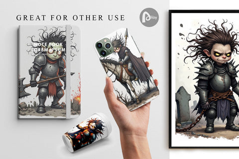 Digital Paper Grumpy Knight Digital Pattern artnoy 