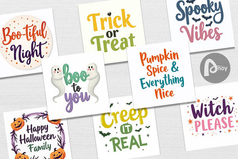 Digital Paper Halloween Quotes Digital Pattern artnoy 