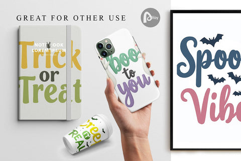 Digital Paper Halloween Quotes Digital Pattern artnoy 