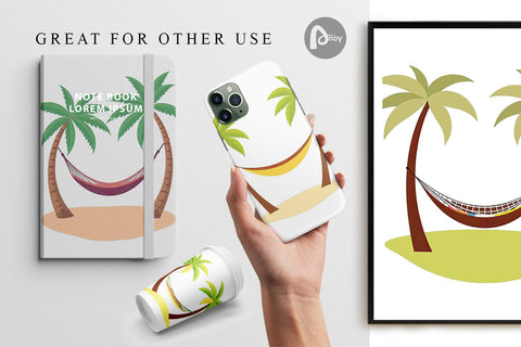 Digital Paper Hammock Digital Pattern artnoy 