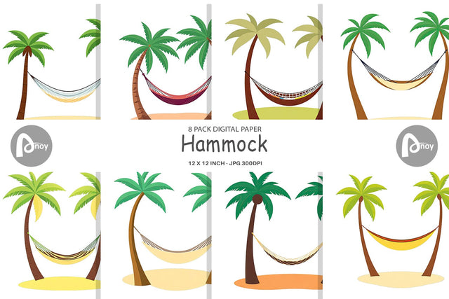 Digital Paper Hammock Digital Pattern artnoy 