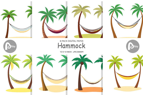 Digital Paper Hammock Digital Pattern artnoy 