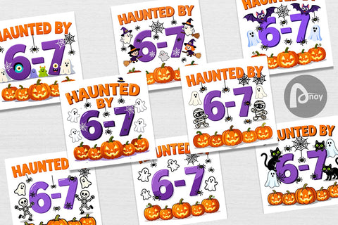 Digital Paper Haunted Halloween Digital Pattern artnoy 