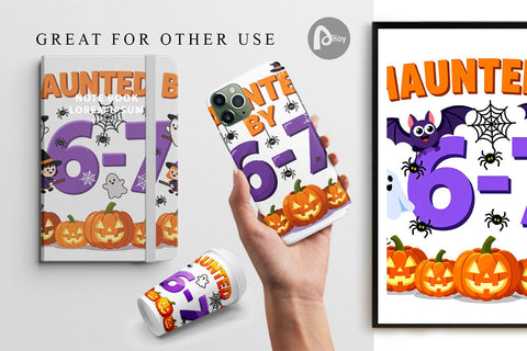 Digital Paper Haunted Halloween Digital Pattern artnoy 