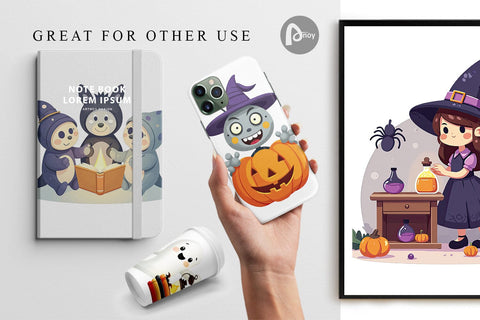 Digital Paper Haunted Toy Shop Digital Pattern artnoy 