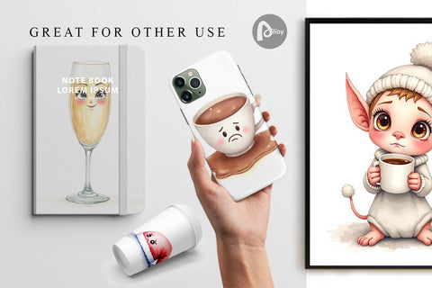 Digital Paper Holiday Hangover Digital Pattern artnoy 