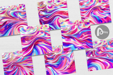 Digital Paper Holographic Metal Foil Digital Pattern artnoy 