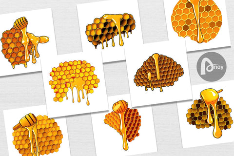 Digital Paper Honeycomb Digital Pattern artnoy 