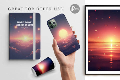 Digital Paper Horizon Digital Pattern artnoy 