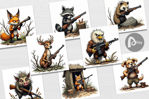 Digital Paper Hunter Havoc Digital Pattern artnoy 