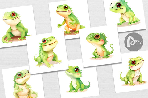 Digital Paper Iguana Wildlife Digital Pattern artnoy 