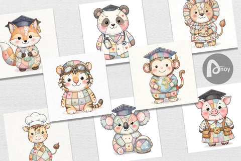 Digital Paper Innocent Future Career Patchwork Digital Pattern artnoy 