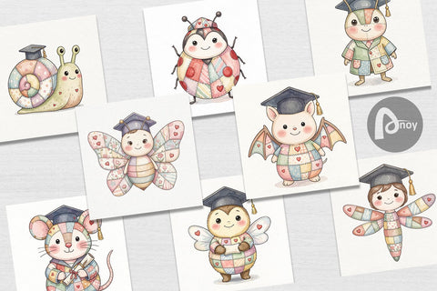 Digital Paper Innocent Garden Graduate Patchwork Digital Pattern artnoy 
