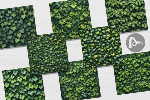 Digital Paper Ivy Wall Digital Pattern artnoy 