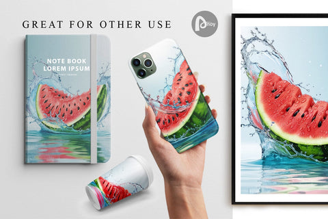 Digital Paper Juicy Watermelon Digital Pattern artnoy 