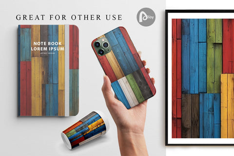 Digital Paper Juneteenth Wood Texture Digital Pattern artnoy 