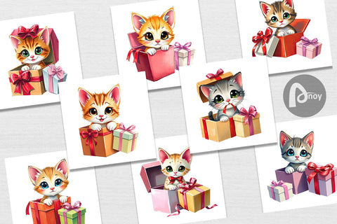 Digital Paper Kitten Gift Digital Pattern artnoy 