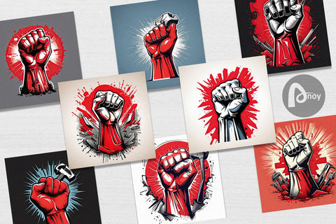 Digital Paper Labor Day Illustration Digital Pattern artnoy 