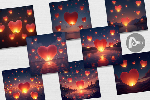 Digital Paper Lantern Digital Pattern artnoy 