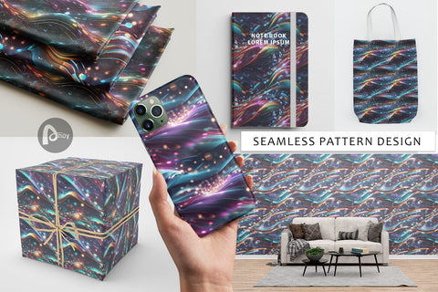 Digital Paper Light Motion Pattern Digital Pattern artnoy 