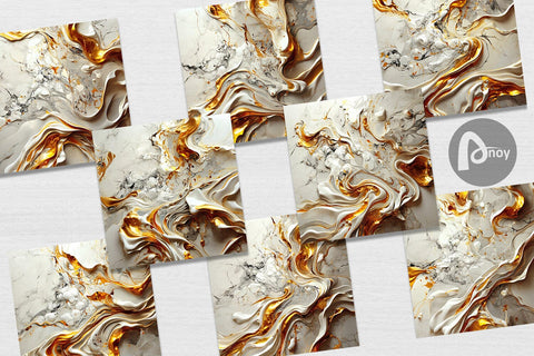 Digital Paper Luxury Fluid Marble Digital Pattern artnoy 