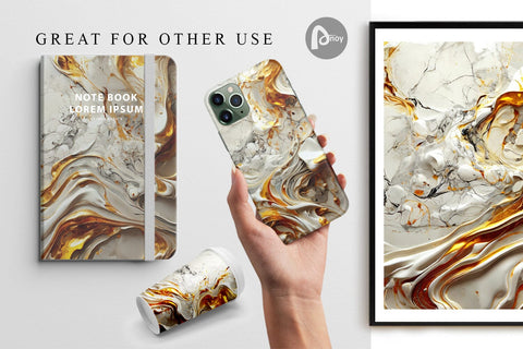 Digital Paper Luxury Fluid Marble Digital Pattern artnoy 