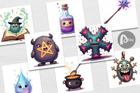 Digital Paper Magic Potions Digital Pattern artnoy 