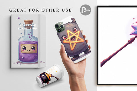 Digital Paper Magic Potions Digital Pattern artnoy 