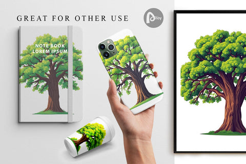 Digital Paper Mighty Oak Digital Pattern artnoy 