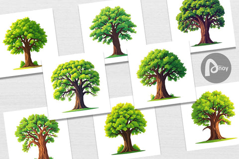 Digital Paper Mighty Oak Digital Pattern artnoy 